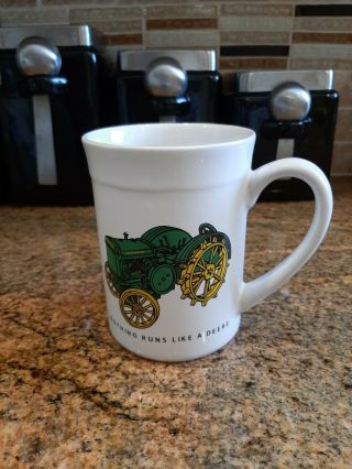 John Deere Gibson Coffee Mug Cup " Nothing Runs Like A Deere " Licensed