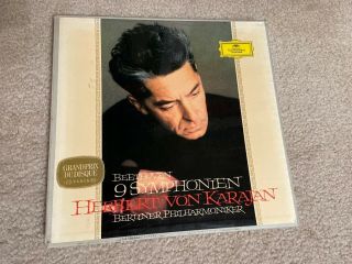 Von Karajan Beethoven 9 Symphonien (1962) Rare 8 Lp Box Dgg Germany Stereo Nm