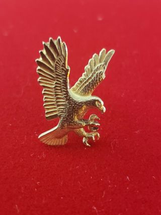 Vintage James Avery 14k Yellow Gold Eagle Lapel Pin Or Tie Tack.