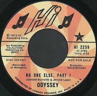 Odyssey: No One Else / Part 2 45 (dj) Soul