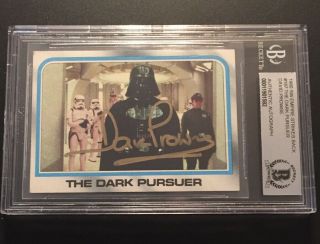 Dave Prowse Signed 1980 Star Wars Card Auto Bas 11901582