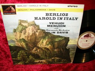 1963 Uk Nm Asd 537 Ed1 W/g Stereo Berlioz Harold In Italy Menuhin Colin Davis