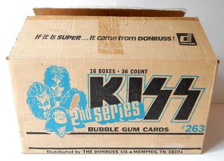 1978 Donruss Kiss Series 2 Trading Card Empty Wax Box Case 263