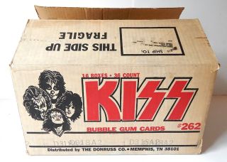 1978 Donruss Kiss Series 1 Trading Card Empty Wax Box Case 262
