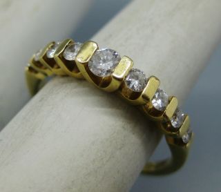 Fine Vintage 14k Yellow Gold Diamond Women 