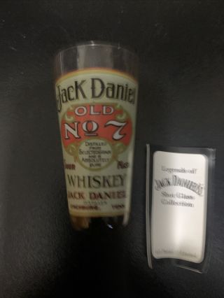 One Jack Daniels 2002 Old No.  7 Shot Glass With Papers