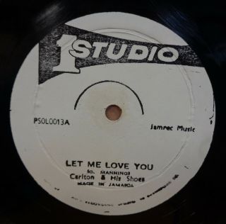 Carlton & The Shoes Let Me Love You / Heavenless Og Jamaican Studio One 12 " Clip