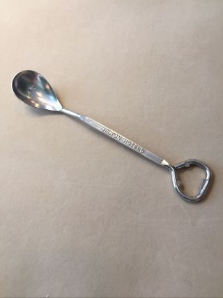 Vintage Bottle Opener And Spoon The Hilton Hotel Advertising Made In Usa