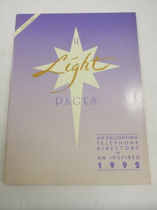 The Light Pages Enlightening Telephone Directory Christian Business For L.  A 1992