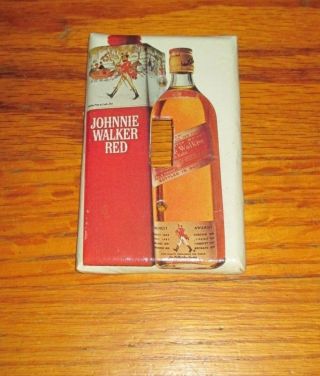 Vintage Style Johnny Walker Red Label Whisky Bottle Light Switch Cover Plate A