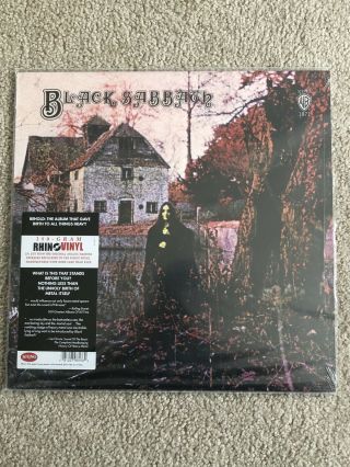 Black Sabbath Lp “self Titled” Warner Bros 1871 Rhino