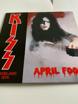 Kiss Lp April Fool Cleveland 1974 Purple Coloured Vinyl,  Poster Paul Stanley