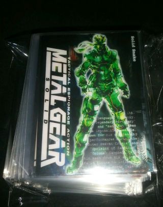 Metal Gear Solid Trading Card Full Basic Set Of All 100 Cards