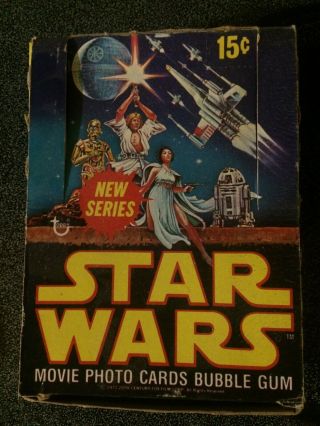 1977 Topps Star Wars Series 2 Wax Box & 19 Packs