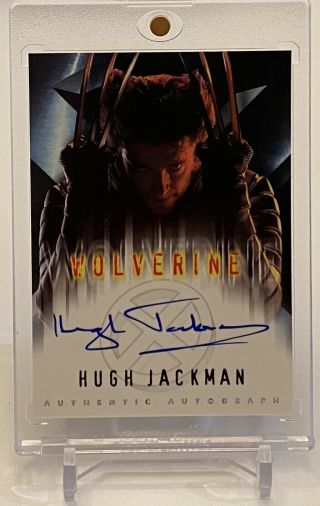 Hugh Jackman As Wolverine X - Men The Movie Topps Autograph Auto Card