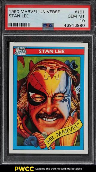 1990 Marvel Universe Stan Lee 161 Psa 10 Gem