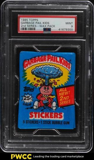 1985 Topps Garbage Pail Kids Wax Pack 2nd Series Psa 9