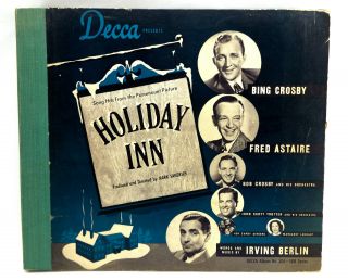 Paramount Picture Holiday Inn Decca 78 Rpm Record Set Bing Crosby Fred Astaire