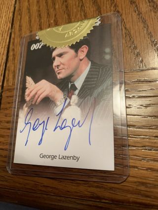 The Complete James Bond George Lazenby Dealer Incentive Autograph Card Gold Seal