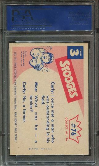 1959 The 3 Stooges 76 Now You Know Where We Got All That Corn psa 9 2
