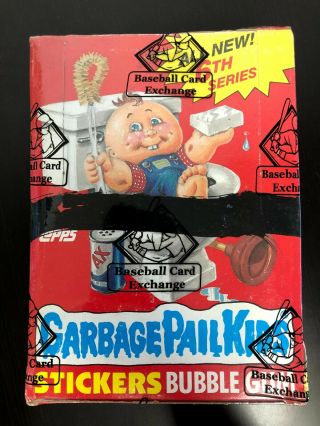 1986 Topps Garbage Pail Kids Series 6 Wax Box With Price Yellow Star Bbce