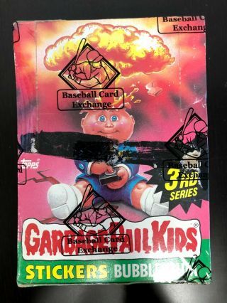 1986 Topps Garbage Pail Kids Series 3 Wax Box W/price Stickers Us Bbce