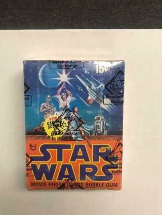 1977 Topps Star Wars Series 5 Wax Box Box Bbce Wrapped & Authenticated