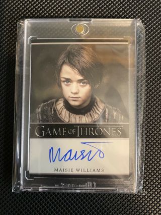 Game Of Thrones Season 2 Maisie Williams As Arya Stark Autograph Card