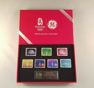 2008 Beijing Olympic Games General Electric Ge 7 Pin Set Limited 99/1750