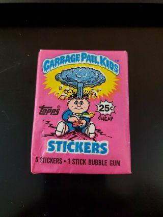 1985 Topps Garbage Pail Kids Gpk 1st Series Wax Pack With Gum
