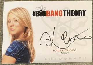 Kaley Cuoco The Big Bang Theory Seasons 1 & 2 Autograph Trading Card A3 Penny