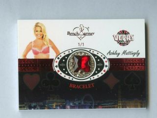 2020 Benchwarmer Red Foil Vegas Baby Premium Ashley Mattingly Bracelet 1/1