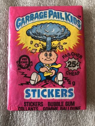 1985 Garbage Pail Kids 1st Series 1 Wax Pack Os1 Nr Canada Pk