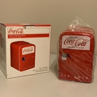 Coca Cola Retro Personal Fridge 6 12 Oz Can Mini Fridge Thermoelectric Cooler 4l