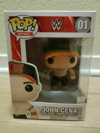 Funko Pop Wwe Wrestling - John Cena Orange/green 01 Rare Vaulted Grail