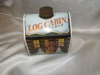 First Edition 2004 Log Cabin Collectible Tin Empty
