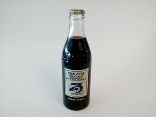75th Anniversary Bottle The Atlanta Coca Cola Bottling Company 1900 - 1975