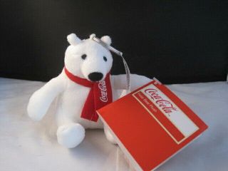 Nwt Coca Cola Polar Bear Plush Key Ring
