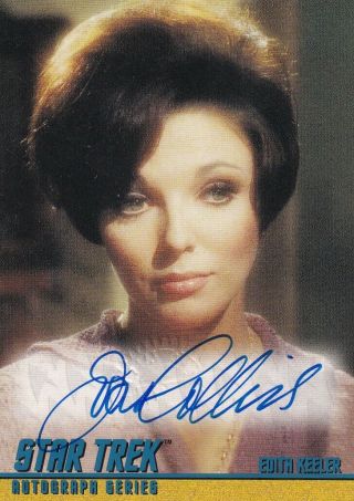 Star Trek Tos - Autograph Card A23 Joan Collins As Edith Keeler