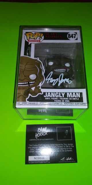 Bam Box Funko Pop Scary Stories To Tell In The Dark Jangly Man Troy James Signed