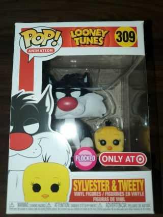 Funko Pop Sylvester And Tweety Flocked Looney Tunes 309 Target Exclusive