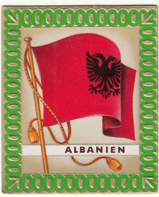 N°109 Albanie Albania Jeux Olympiques Olympic Games Flag Drapeau Image Card 1936