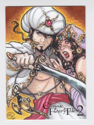 2020 Perna Studios Classic Fairy Tales 2 Sketch By Art Of Effix Fx Aladdin