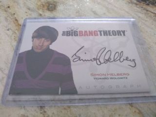 Howard Wolowitz The Big Bang Theory Seasons 1 & 2 Autograph Trading Card A4 Bbt