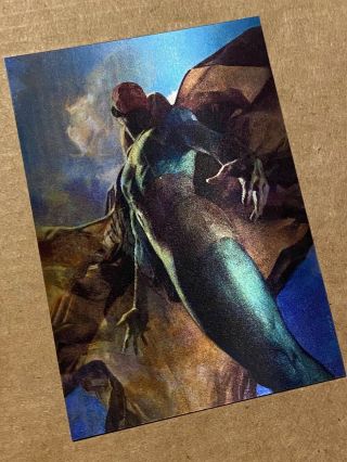 2020 Marvel Masterpieces Mirage Card - Avengers 3 - Thor Black Widow Vision