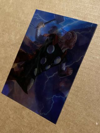 2020 Marvel Masterpieces MIRAGE Card - AVENGERS 3 - Thor Black Widow Vision 3