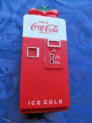 1994 Coca Cola Bottle Vending Machine Christmas Ornament Mischief Polar Bear