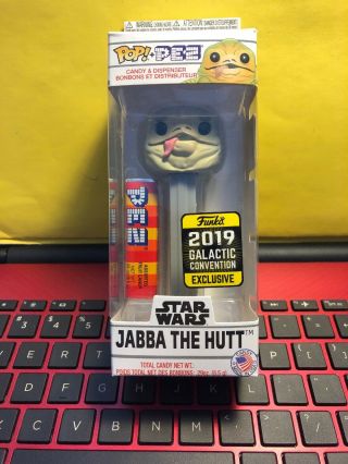 In Hand - Funko Pop Pez Star Wars Jabba The Hut Disney 2019 Galactic Exclusive