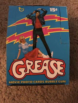 1978 Topps Grease 1st Series Wax Box (36 Card Packs).  Ex