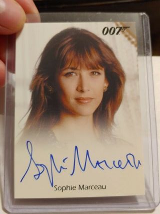 2013 James Bond Autographs & Relics Sophie Marceau Full Bleed Autograph Card El